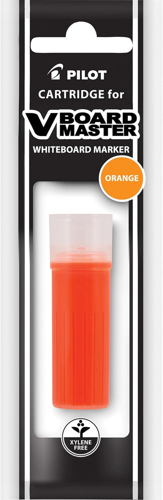 PILOT V Board Master BeGreen Whiteboard Marker Refill Cartridge, Orange Ink