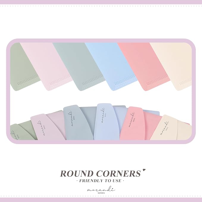 H4D 9x5 Plastic Budget Envelopes for Cash System, Pastel Colors, 12 Pack | Bill Bags, Small Size, Receipt Holder, Soft Colors, Metal Snap Button Closure