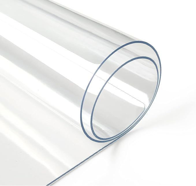 Deep Dream 1.5mm Clear Desk Cover Protector, 24×54 Inch Clear Desk Cover, Rectangular Vinyl Desk Pad, PVC Plastic Table Cover for Office, Dresser, Night Stand, Computer & Writing Desk Tabletop