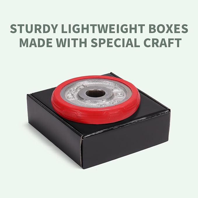 Rempry 50 Pack 6x6x2 Inches Black Small Shipping Boxes, Cardboard Corrugated Mailer for Packaging Small Business, Gift Boxes for Mailing Present