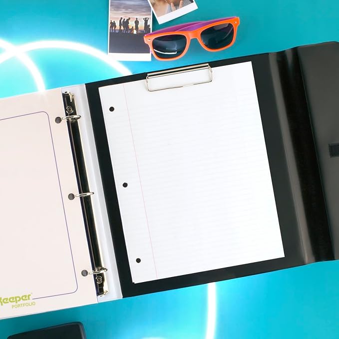 Mead Trapper Keeper Binder, Retro Design, 1 Inch Binder with Folders and Pockets, Holds 8-1/2" x 11" Paper, Paint Splatter (260038FO-ECM)