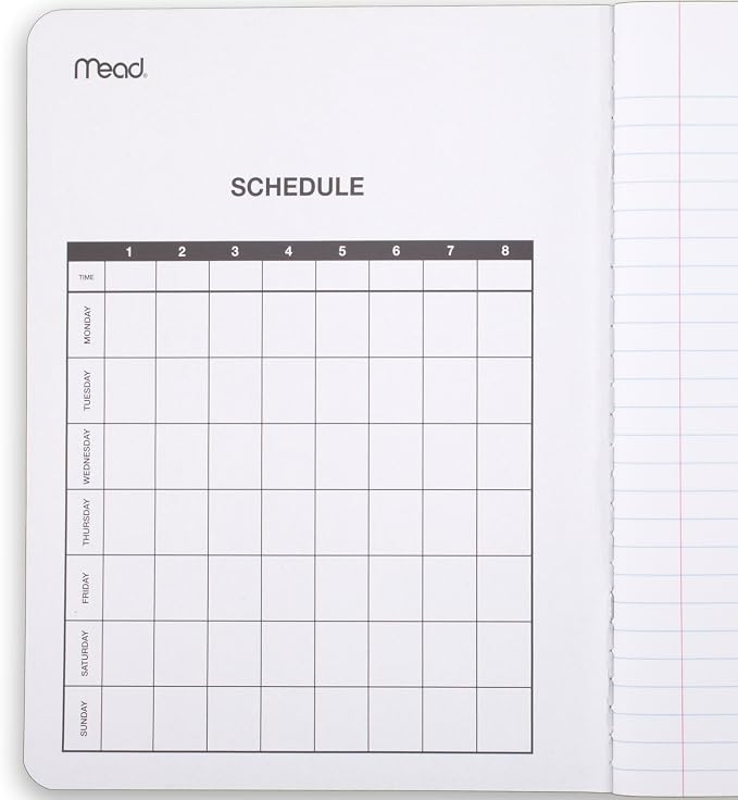 Mead Composition Notebook, College Ruled Paper, 7-1/2" x 9-3/4", 100 Sheets per Comp Book, Assorted Colors (850106-ECM) (Pack of 12)
