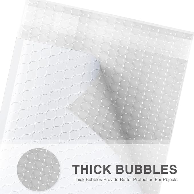 Metronic Bubble Mailers 6x10 Inch 600 Pack White Bubble Mailers Waterproof Padded Envelopes for Packaging, Shipping, Mailing, Small Business Supplies