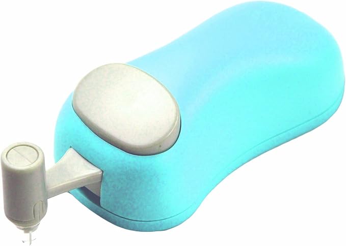 HARAC Handheld Paper Cutter, Japanese Kids Safe Hand Paper Trimmer Tool for Craft, Scrapbook, Office, Classroom, Made in JAPAN, Blue