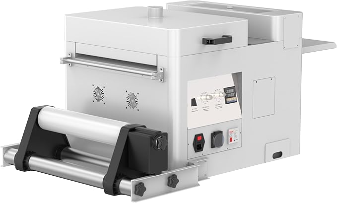 PLK A3 Plus DTF Printer with Powder Shaker Dryer, XP600 DTF Printer Double-Speed Than L805/L1800, Auto-Clean & Dual White Ink System, Direct to Film Machine,Custom Garment Printing,2-Year Ink Included