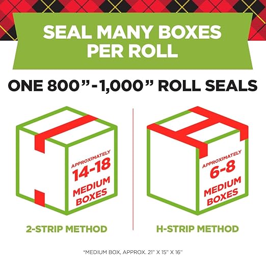 Scotch Sure Start Packing Tape 6-Pack, 1.88″ x 25 yd Rolls – Quiet Easy Unwind, Strong Seal for Shipping & Moving Boxes, No Splitting or Tearing, Clear Adhesive Tape Refill for Packing/Mailing