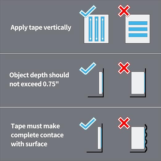 Art3d Traceless Double-Sided Tape, 1/24" x 1/2" x 10', 4 Rolls, Crystal | Strong Adhesion, Removable, Reusable, Waterproof, Residue-Free, Damage-Free, for Home, Office, Suitable for Renters, DIYers