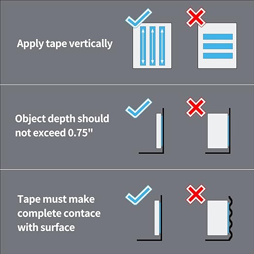 Art3d Double-Sided Mounting Tape (10FT), Multipurpose Removable Adhesive Foam Tape, Transparent, Household (Pack of 2)
