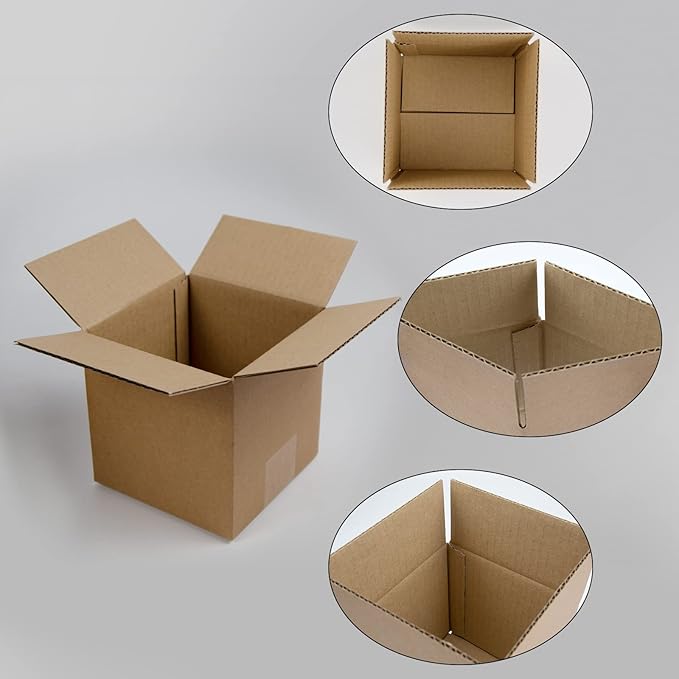 Shipping Boxes 5x5x5 Inches Small Corrugated Cardboard Boxes, 25 Pack