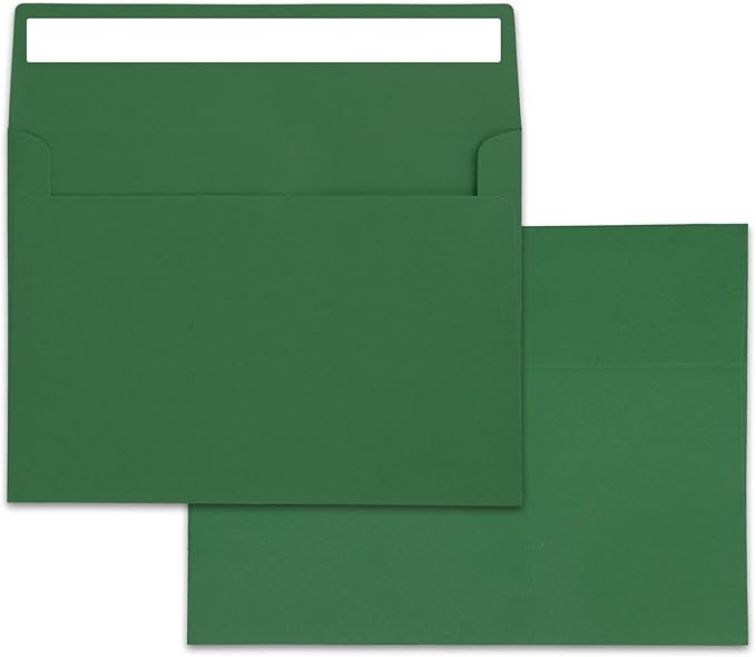 50 Packs Invitation Envelopes,Postcard Envelopes, A2 Envelopes Green, Envelopes for Invitations, Envelopes for 4.5x5.5 Cards, Greeting Cards，Envelopes Self Seal for Photos