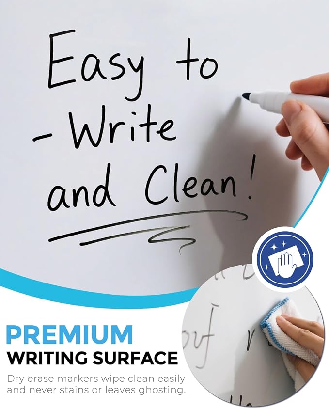 MaxGear Small Dry Erase Board, 14"x11" Double Sided Whiteboard, White Frame (Pack of 2)