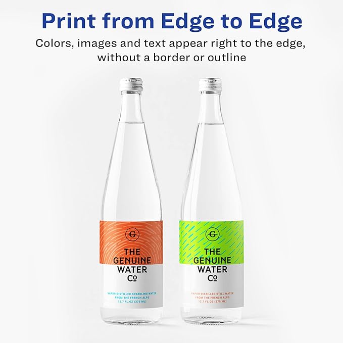 Avery Print-to-the-Edge Printable Shipping Labels, 2" x 3.75", Matte White, Sure Feed Technology, Laser & Inkjet Compatible, 200 Blank Labels, Great for Mailing, Branding, and More (6873)