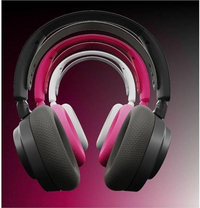 SteelSeries Arctis Nova 7 Wireless Gen 2 Gaming Headset - Real-Time App Control, 50+ HR Play, Neodymium Drivers, Mix 2.4GHz/Bluetooth, PC, PS5, PS4, Switch 1/2, Mobile - Magenta