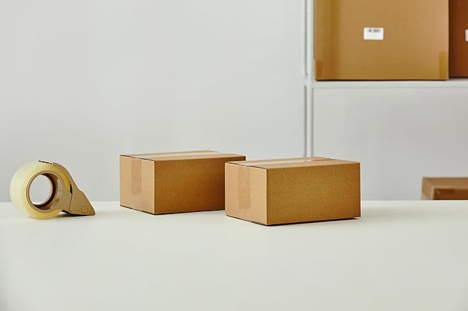 25 Packs Small Shipping Boxes 8X6X4 Inches, Kraft Corrugated Cardboard Boxes, For Small Business, Easy Assemble For Mailing, Moving, Packing And Storing