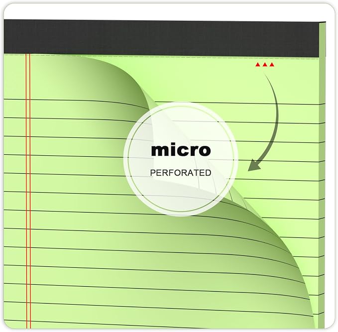 AILZFEI 5pcs Colored Note Pads 5x8 College Ruled Small Legal Pads Paper Notepads 5 Pack Study Back Writing Pads 5 x 8 Paper Pads Perforated Narrow Ruled Pads of Paper 30 Sheets/Pack