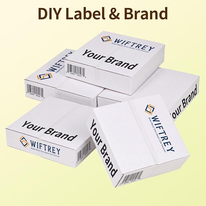 WIFTREY 12x12x3 inches White Shipping Boxes Pack of 15, Corrugated Cardboard Boxes 12 x 12 x 3 for Packaging Small Business, Moving, Mailing