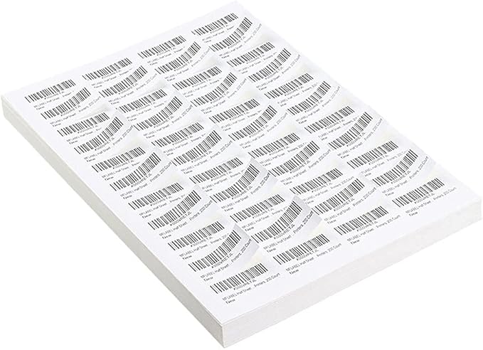LabelMore 30 up Labels 1" X 2-5/8" Shipping Address FBA Label for Laser and Inkjet Printers (1,000 Sheets, 30,000 Labels)