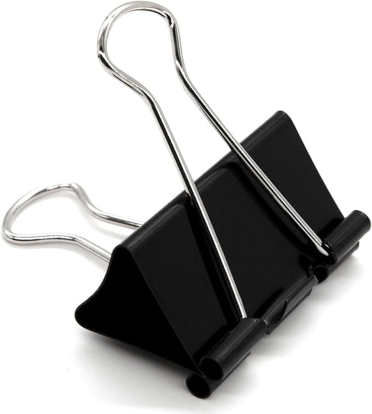 Extra Large Binder Clips 2.4 Inch (60 Pack), Black | Large Binder Clips Big paper clips Clamps for Office and Home Supplies