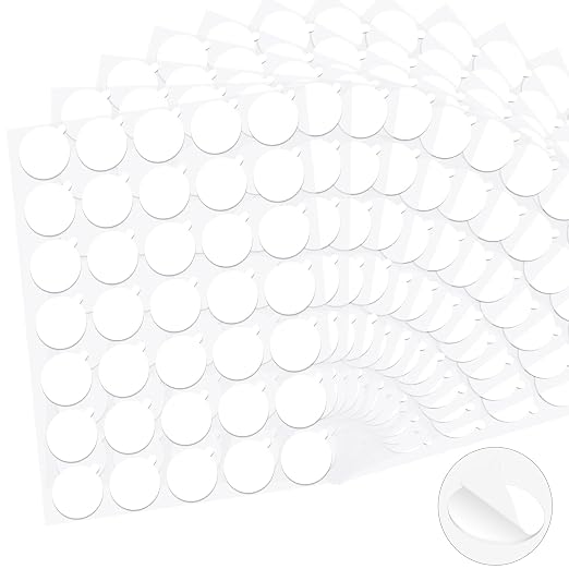 Clear Sticky Tack Adhesive Stick dots- Easy to Peel Clear Double Sided Mounting Putty Stick Tack for wall Hanging Museum Wax Gel, Balloons, and Festival Decoration