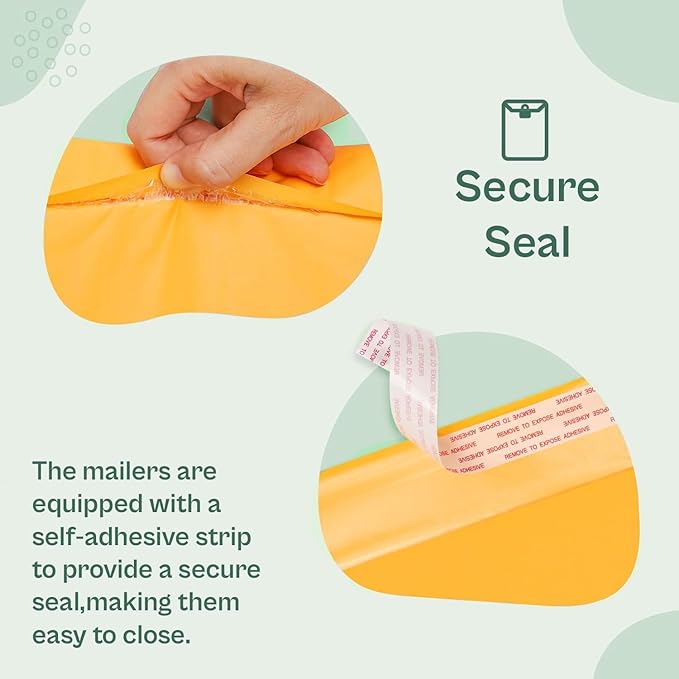 PSBM #CD 250 PCS 7.25 x 8 Inch Kraft Bubble Mailers, Yellow Padded Envelopes, Self-Sealing Peel-Off Strip, Ideal for Shipping CD, DVD, Jewelry, Photos, Magazine, Books, Clothes and More