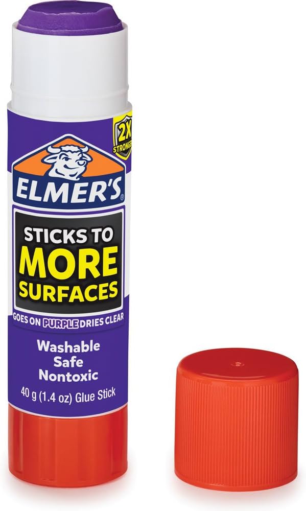 Elmer’s Extra Strength School Glue Sticks, Washable, 6 Grams, 4 Count