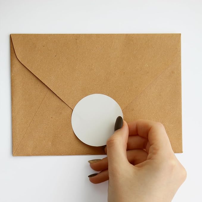 Hybsk White Color Coding Dot Labels Round Semi Gloss Paper Stickers Adhesive Label - DO NOT Support Printing(2 inch)