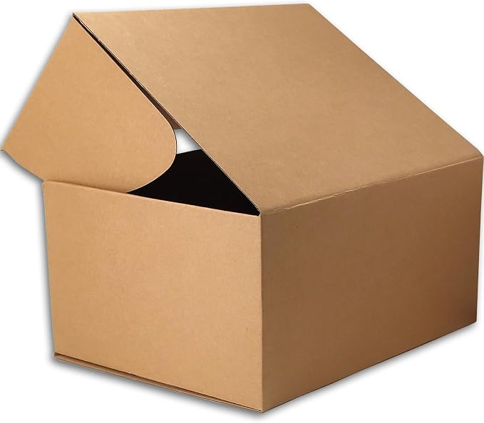 12x6x6 Shipping Boxes Brown Mailer Corrugated Cardboard Box Set of 15 | for Packaging, Literature, Packing, Mailing, Storage, Small Business, Moving, Gift, Supplies, Quick Fold, Tab Locking