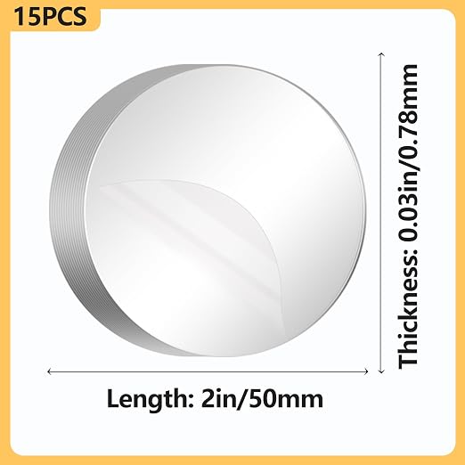 15PCS Double Sided Gel Tape Strong Double Sided Mounting Tape,Removable Clear Sticky Pads Heavy Duty Adhesive Gel Pads for Home and Office | Circle Stick pad,Two Sided Precut,Double Sided Tape Washable Sticky Pad for Walls, Hanging Pictures, DIY Craft ...