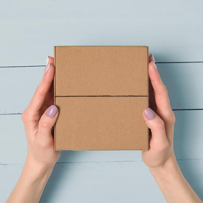 Corrugated Mail and Shipping Boxes, 6 x 6 x 4 inch, 25 pack