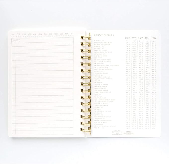 DesignWorks Ink Textured Paper Twin Wire Notebook, Daily Planner & Soft Cover Writing Journal, 160 Lined Perforated Pages, Small Spiral Notebook for Work & Journaling, 6 x 8.25 in, Terracotta