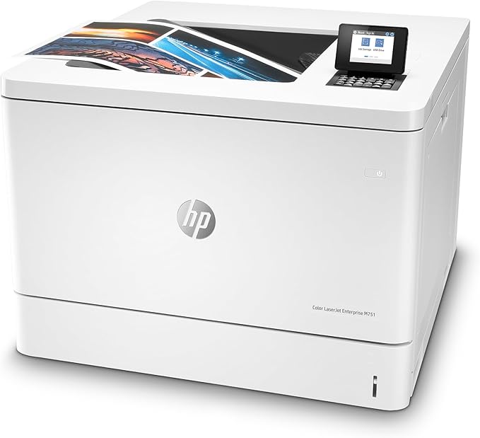 HP Color LaserJet Enterprise M751dn Printer with One-Year, Next-Business Day, Onsite Warranty (T3U44A), White