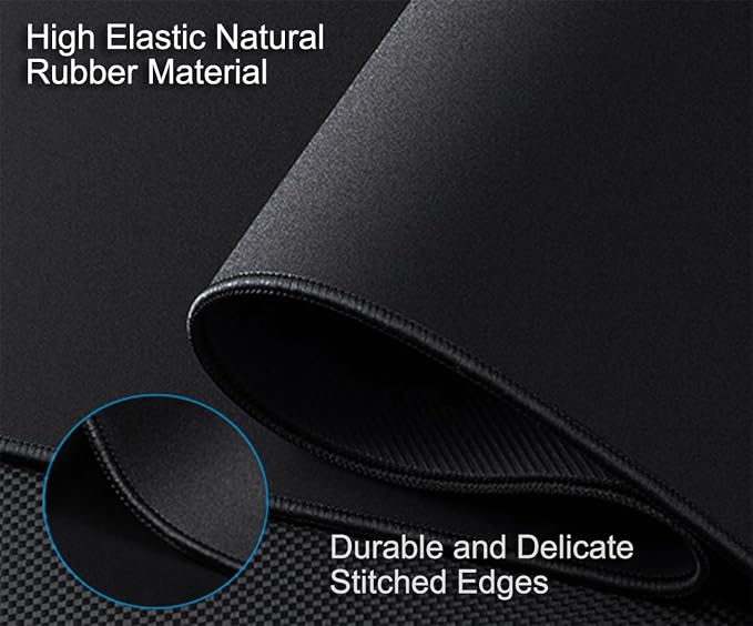 Large Gaming Mouse Pad, 31.5" x15.7" Water Resist Large Extended Desk Mat | Mouse Pad with Superior Micro-Weave Cloth, Big Keyboard Mousepad with Non-Slip Base, Desk Pad for Office Home Gaming, Black