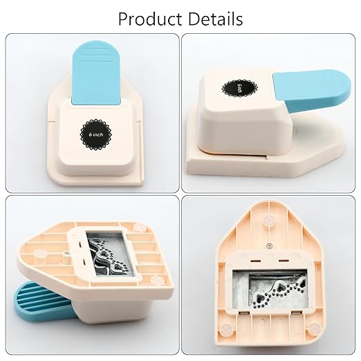 Paper Corner Punch Circular Hollow Heart Pattern, Large Craft Corner Punch Paper Cutter Portable Corner Hole Punch for Srapbooking, DIY Crafts, DIY Crafts, Card Making