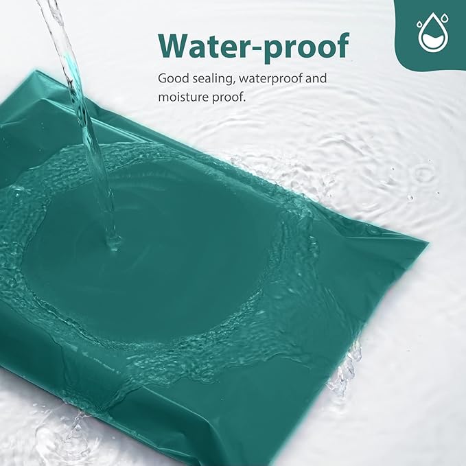 Fuxury Large Poly Mailers 19x24" 500 Pcs,Shipping Bags for Clothing | Waterproof Self Seal Mailing Envelopes,Strong Adhesive Packaging Mailers Poly Bag For Books Clothes Business,Forest Green