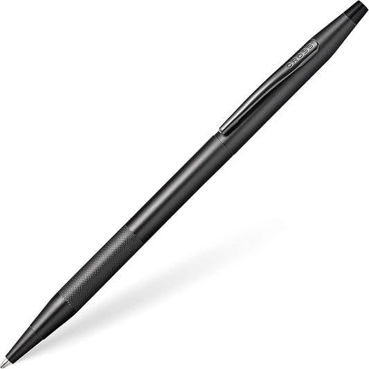 Cross Classic Century Black PVD Micro-knurl Ballpoint Pen - Refillable Pen for Effortless Writing - Black Ink - Durable Construction - Premier Distinctive Look - Gift-Ready