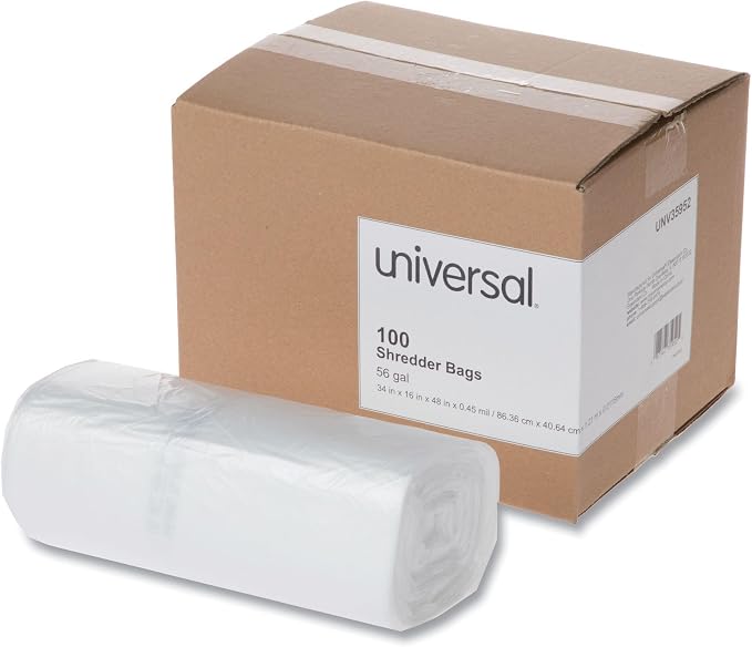 Universal 35952 High-Density Bags, 56 Gal Capacity Shredder (UNV35952)