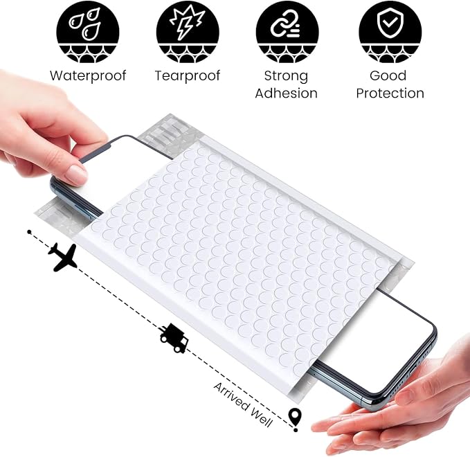 Fuxury Bubble Mailers 4x8" White Padded Envelopes 1000Pack | Usable Size 4x7",Strong Adhesion Thick Padded Mailers for Small Business Mailing Small Items,Jewelry,Makeup,Trading Cards