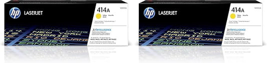 HP 414A Yellow Toner Cartridge | Works with Color LaserJet Enterprise M455dn,MFP M480f,Pro M454,MFP M479 Series | W2022A,(Pack of 2)