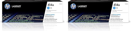 HP 414A Cyan Toner Cartridge | Works with Color LaserJet Enterprise M455dn,MFP M480f,Pro M454,MFP M479 Series | W2021A,(Pack of 2)