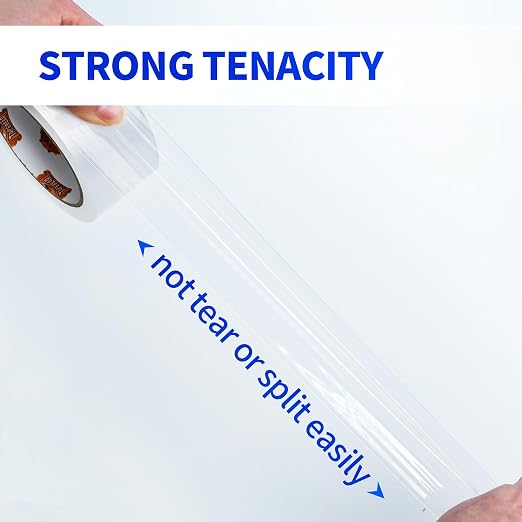 TAPEBEAR Clear Packing Tape 72Rolls, Heavy Duty Shipping Tape 1.88 Inch x 55 Yard Packaging Tape 2.6mil Thick Transparent Tape Refills for Moving, Storage, Sealing, 3960 Total Yards
