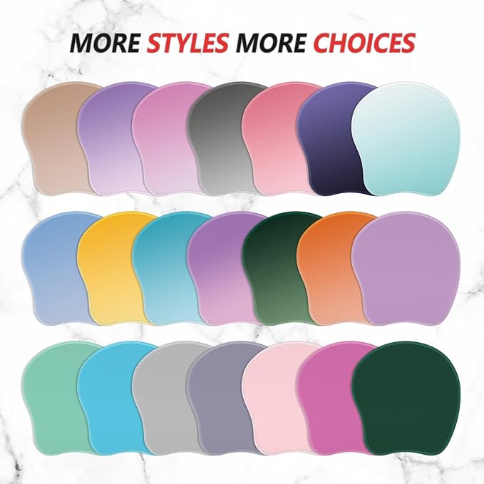 ITNRSIIET Mouse Pad Non-Slip Rubber Base Smooth Surface Stitched Edges Waterproof Durable Compatible with All Mice for Office & Gaming, Desk Accessory, 8.7x8.3x0.12 inch, Sunset Gradient