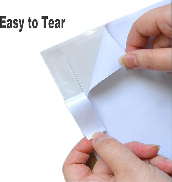 1000 Pcs-7.5x5.5 Packing List Mailing Envelopes Shipping Envelopes Packing List Clear Adhesive Shipping Label Sleeves Shipping Supplies for Small Businesses
