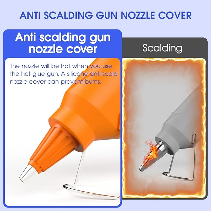 Hot Glue Gun Kit with 30 Glue Sticks, Fast Preheating Hot Melt, High Temp for School Crafts DIY Arts and Quick Home Repairs,20W