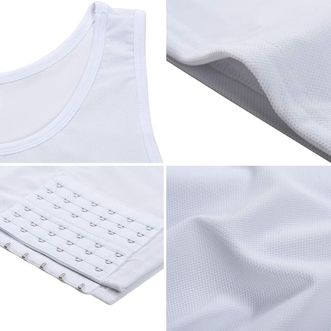 XUJI FTM Transgender Elastic Breathable Half Chest Binder
