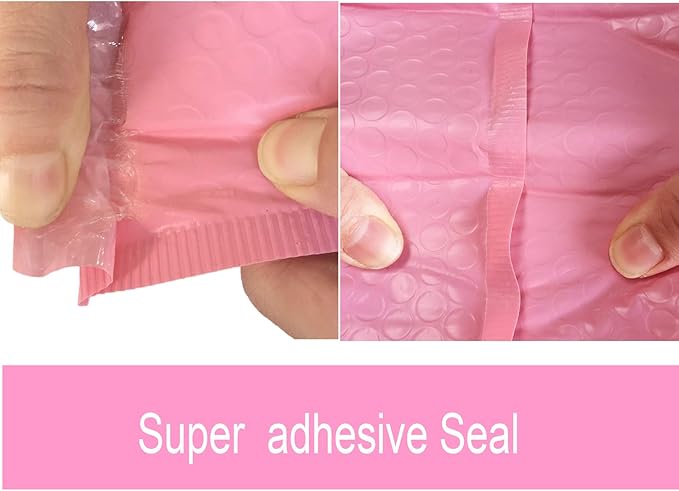 Small Poly Bubble Lined Mailers Padded 24 Pack 5x7 Inches 4 Colors (Pink Green Black Light Pink) Shipping Envelopes Self Seal Mailer Waterproof, Shockproof and Dustproof (4 color - 5x7 Inches-24pcs)