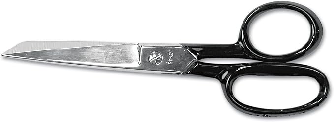 Westcott 10259 7-Inch Forged Nickel-Plated Scissors For Office and Home, Black