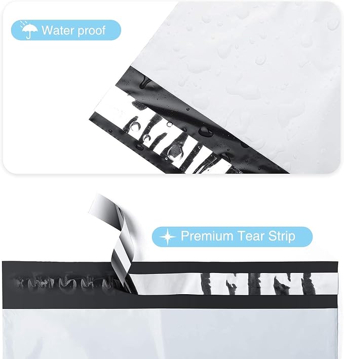 Fuxury 30000Pcs 24x24" Poly Mailers Pallet,White Shipping Bags for Clothes | Heavy Duty Self Seal Mailing Envelopes,Strong Adhesive Packaging Mailers Poly Bag Large For Clothes Business
