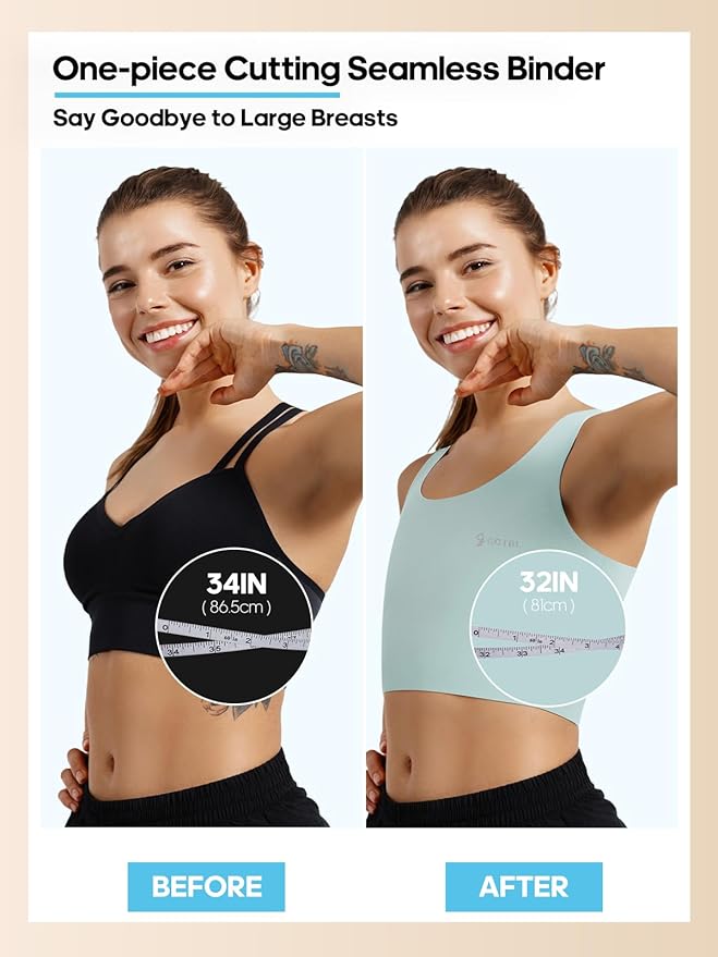 Chest Binder Transgender FTM Binder Trans Breast Binder Bra for Large Breast