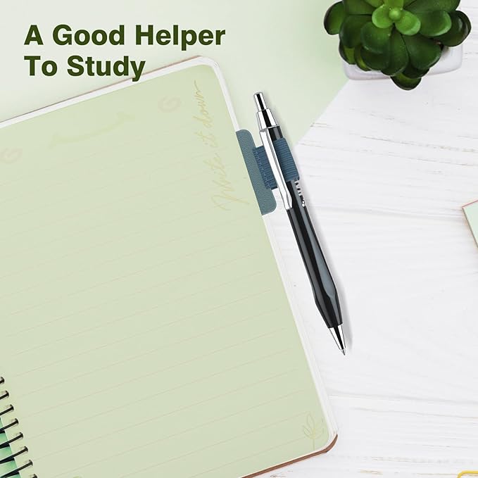 10-Pack Pen Loop Holder Set, Self-Adhesive Pen Loop Holder for Notebook, Bible, And Journals - Elastic Design with 10 Colors Included