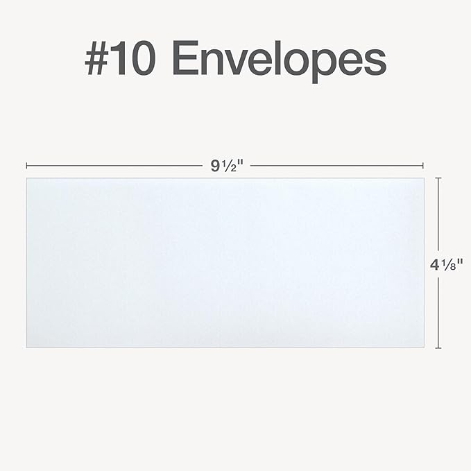 Columbian #10 Security Envelopes, 100 Pack, Self Seal Envelopes for Home, School, and Business Mailings, No Window, 4-1/8 x 9-1/2 Inches, Durable 24 lb White Paper
